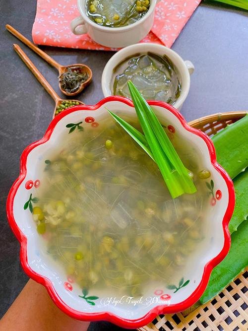 Chè đậu xanh nha đam rong biển