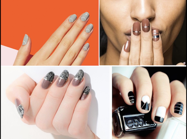 Mẫu nail vẽ đường cong cực sang